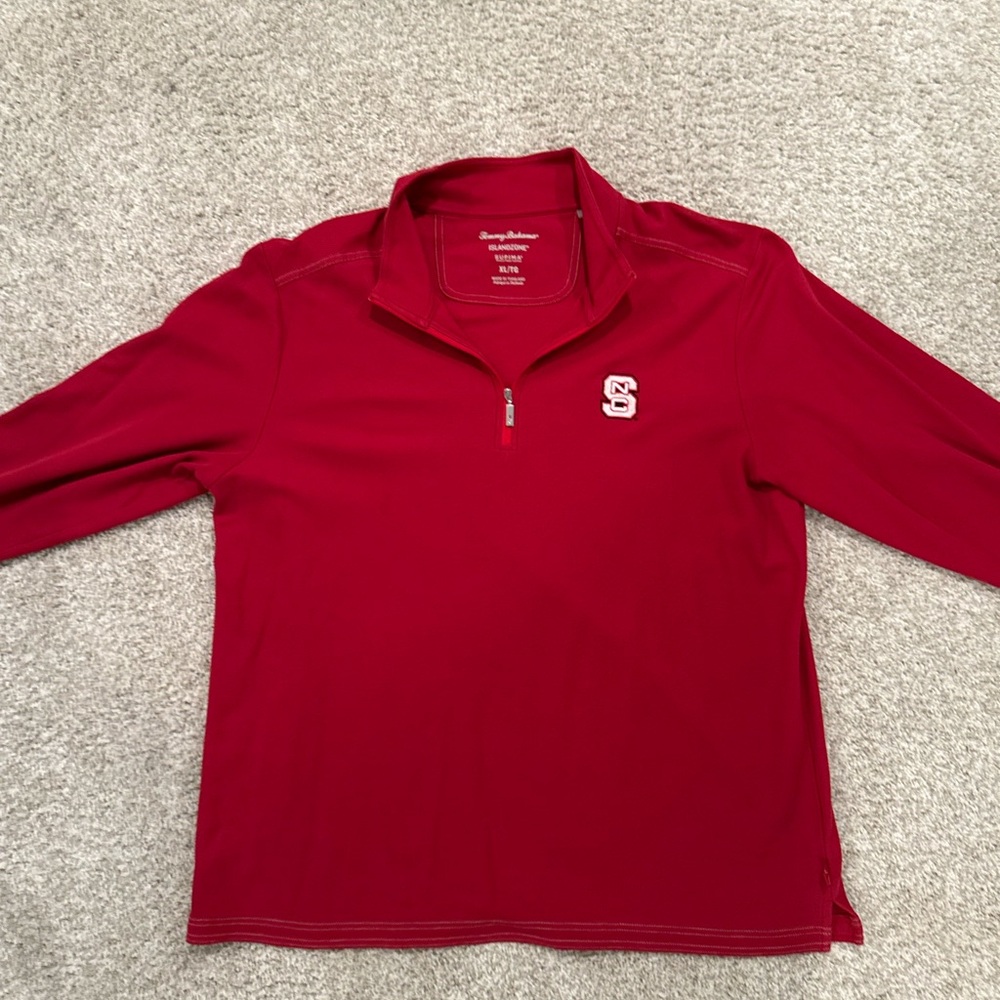 Tommy Bahama Red North Carolina Wolfpack (NC State) Quarter-Zip Pullover